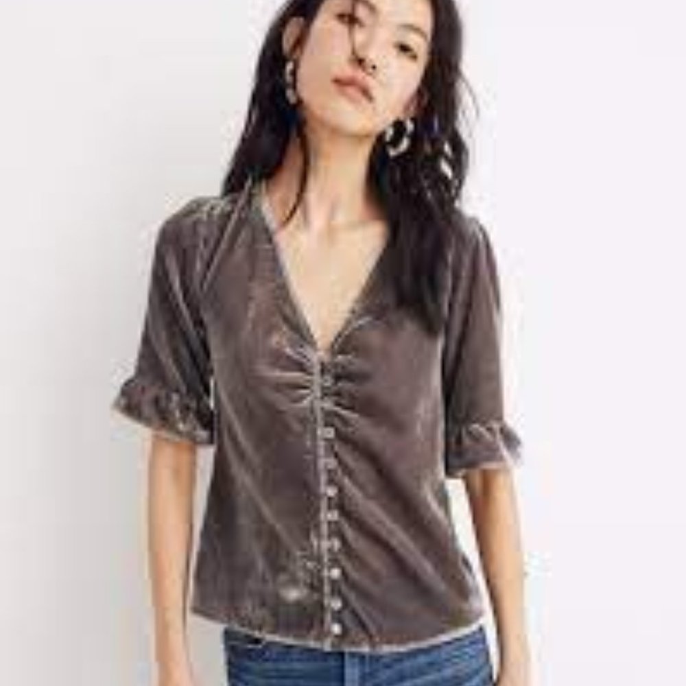 MADEWELL VELVET DAYLIGHT TOP